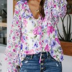 Casual Cakewalk Floral Smocked Blouse