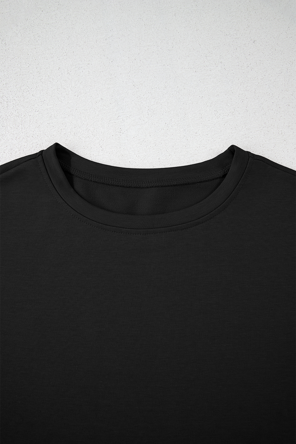 Black 2pcs Cropped Tee and Ruffle High Waist Skort Set - Image 8