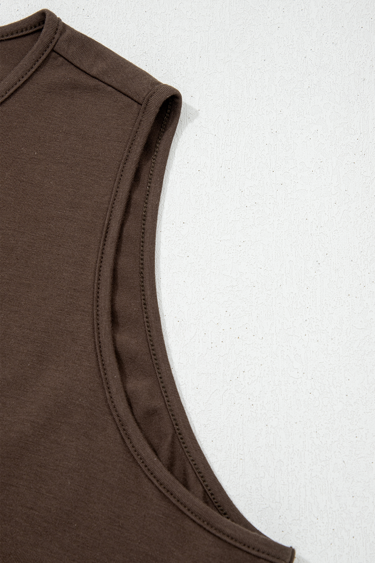 Coffee Plus Size Solid Color Bow Tie Peplum Tank Top - Image 7