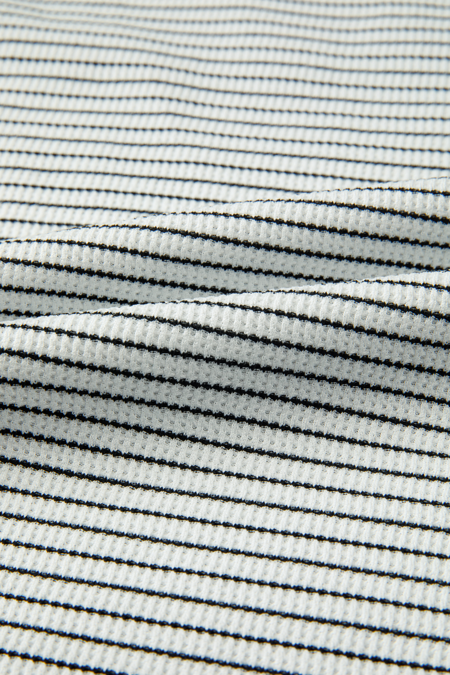 Black Stripe Contrasted Ruffle Trim Casual Tank Top - Image 8