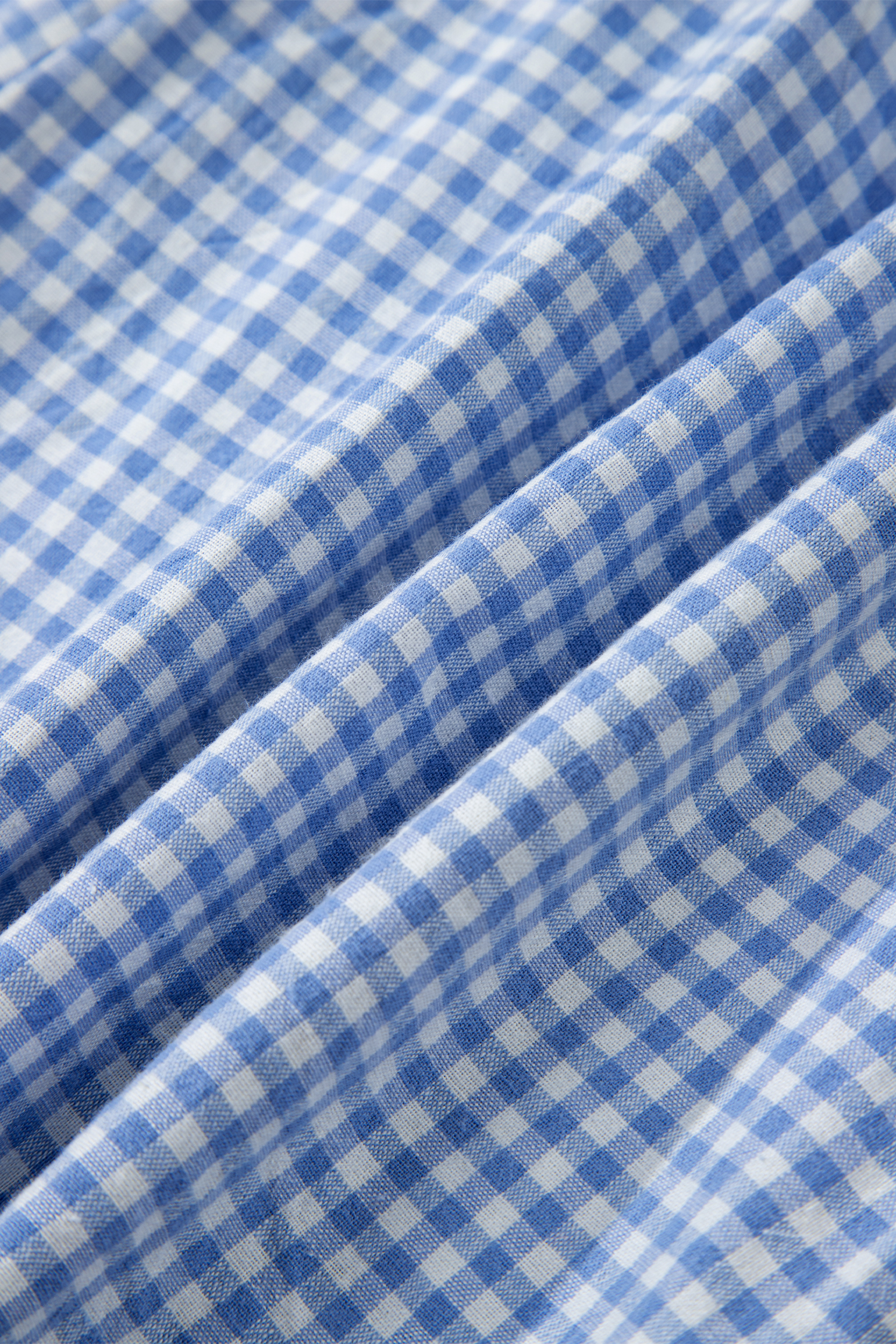 Sky Blue Contrast Trim Plaid Print Plus Size Shorts - Image 5